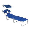 Versatile Folding Lounge Chair for Adults for Outdoor Pool Sunbathing & Reading Beach Chair with Face Hole