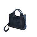 Customized Style Artistic Casual Canvas Denim Crossbody Bag All-Match Trendy Polyester Lining Hand-Carried by Women