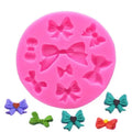 Bowknot Fondant Chocolate Candy Mold Mini Bow Moldes De Silicon Fondant Mold for DIY Cake Cup Decoration