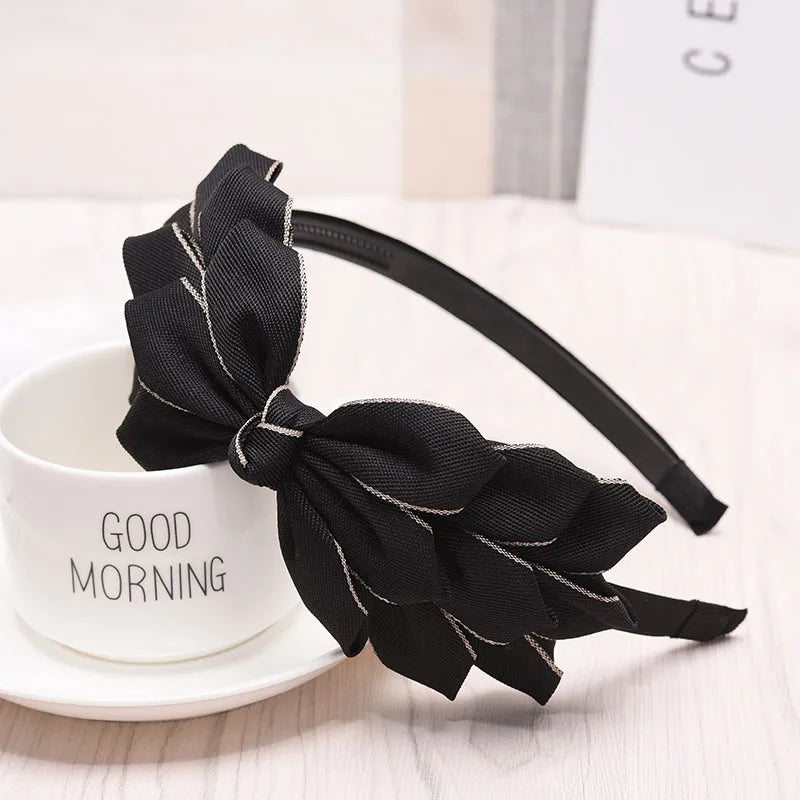 Sweet Big Bowknot Hair Band Bow Headband Hair Accessory Girls Women Headdress Headwear