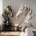 Horse Head Statue Elegant Equestrian Sculpture Premium Home/Office Decor Unique Gift for Horse Lovers & Equestrian Enthusiasts