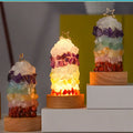 New Style Creativity Crystal Gravel Lamp Ornaments Furniture Decoration Natural Stone Rose Quartz Ornaments Craftwork
