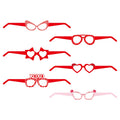Valentine's Day Wedding Anniversary Party Decoration Glasses Love KISS ME Photography Glasses Heart Shape Party Supplies