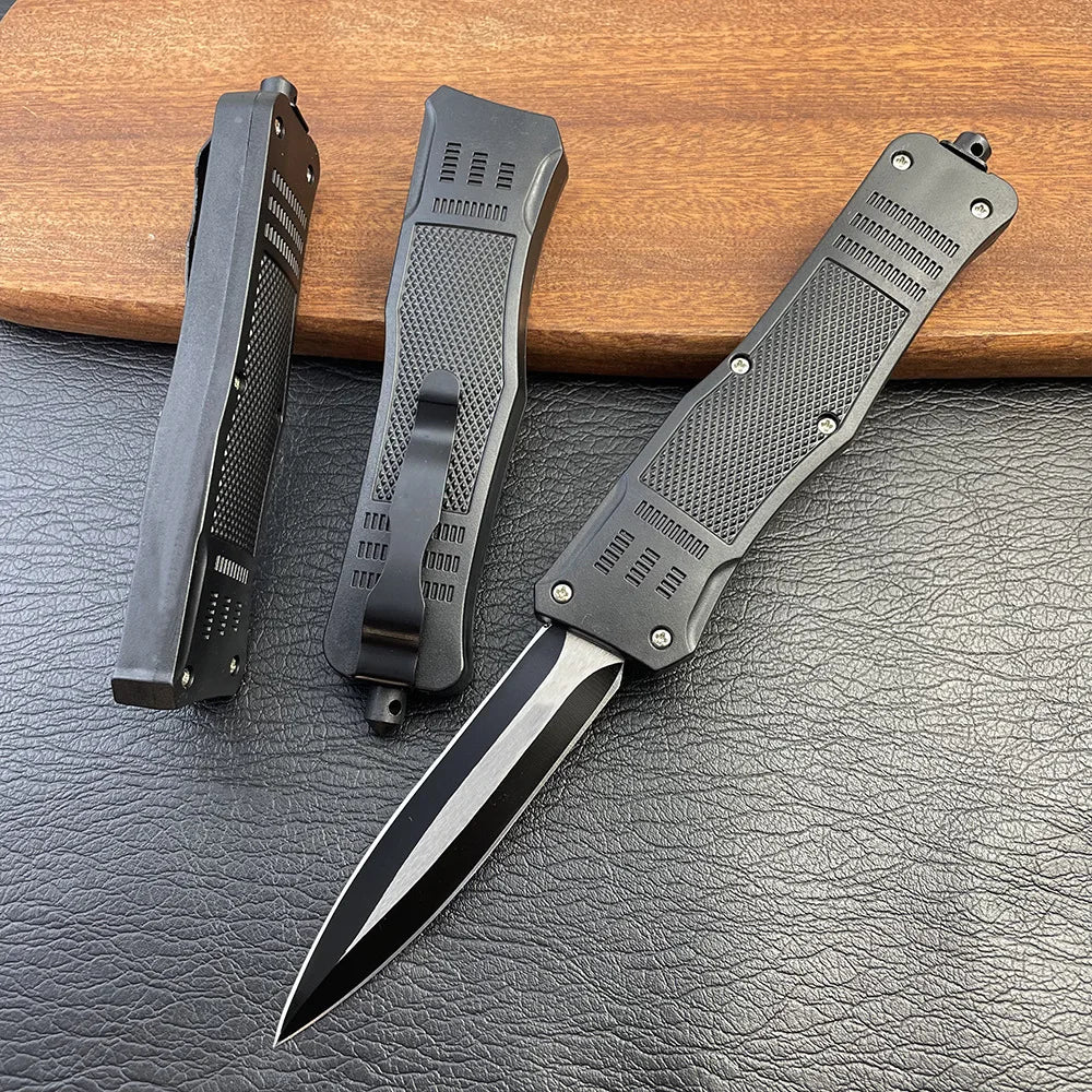 Multifunctional Straight Knife Nylon Handle Outdoor Folding Knife Portable Camping Survival Tactical Self-defense Knife