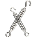 Us Heavy Duty Large Size Marine Stainless Steel 304 316 Double Hooks Open Body Turnbuckle Tensioner