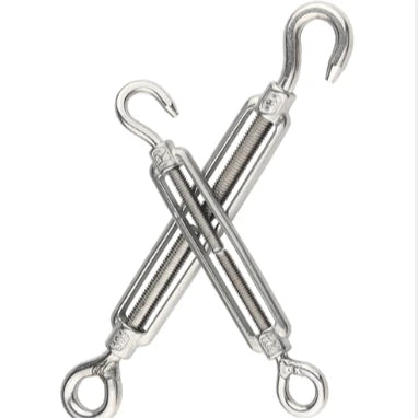 Us Heavy Duty Large Size Marine Stainless Steel 304 316 Double Hooks Open Body Turnbuckle Tensioner