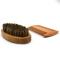 Hot Sale Custom logo Bamboo Beard Hair Brush Wooden Lice Comb Beard Grooming Kit for Men