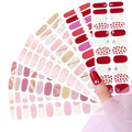 Easy Remove Custom Semi Cured Gel Nail Sticker Led Lamp Nail Polish Wraps Gradient Low Minimum Nail Polish Strips Korea