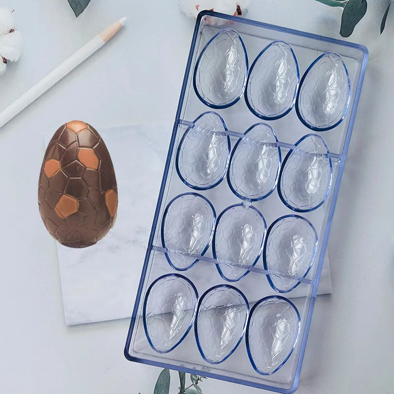 HY Big Easter Egg Polycarbonate Chocolate Mold Plastic Hard Candy Mold