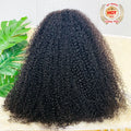 Ready to Ship Kinky Curly 13*4 Transparent Frontal Lace Wig for Black Women Unprocessed Raw Virgin Hair