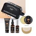 BARBERPASSION Customize Bag and Box Nature Beard Care Kit Set for Men Grooming Care Moisturize and Soften