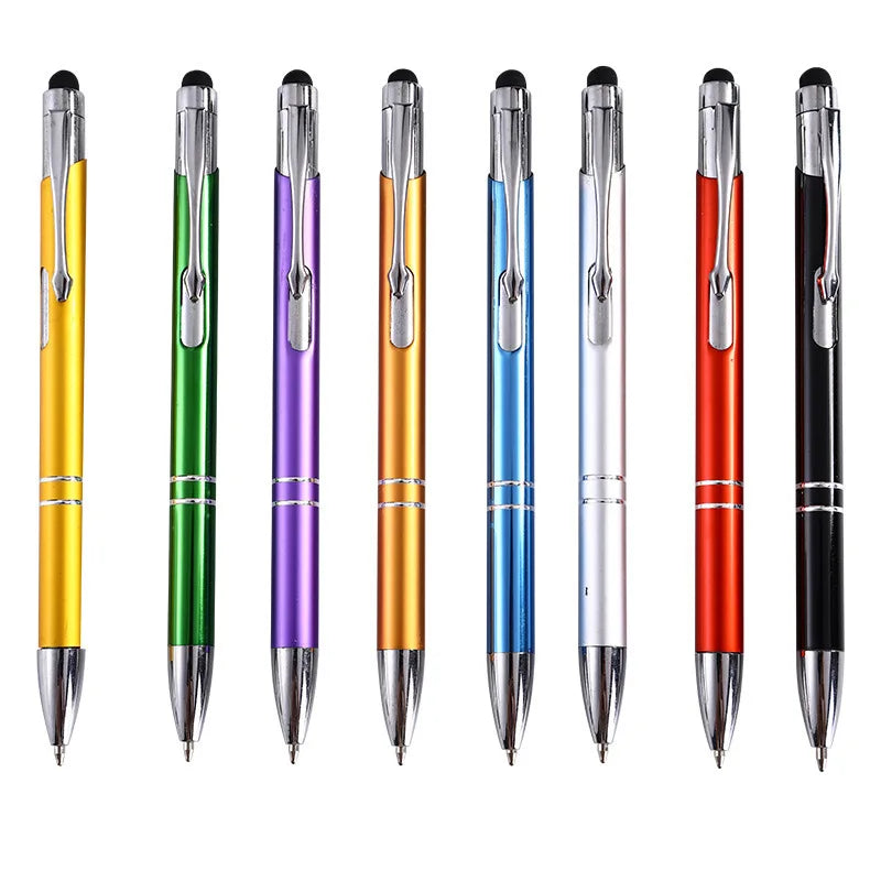 Custom Logo Aluminum Metal Ballpoint Pen Sports Body Type for Advertising-Promotional Gift Environment-protective Ink