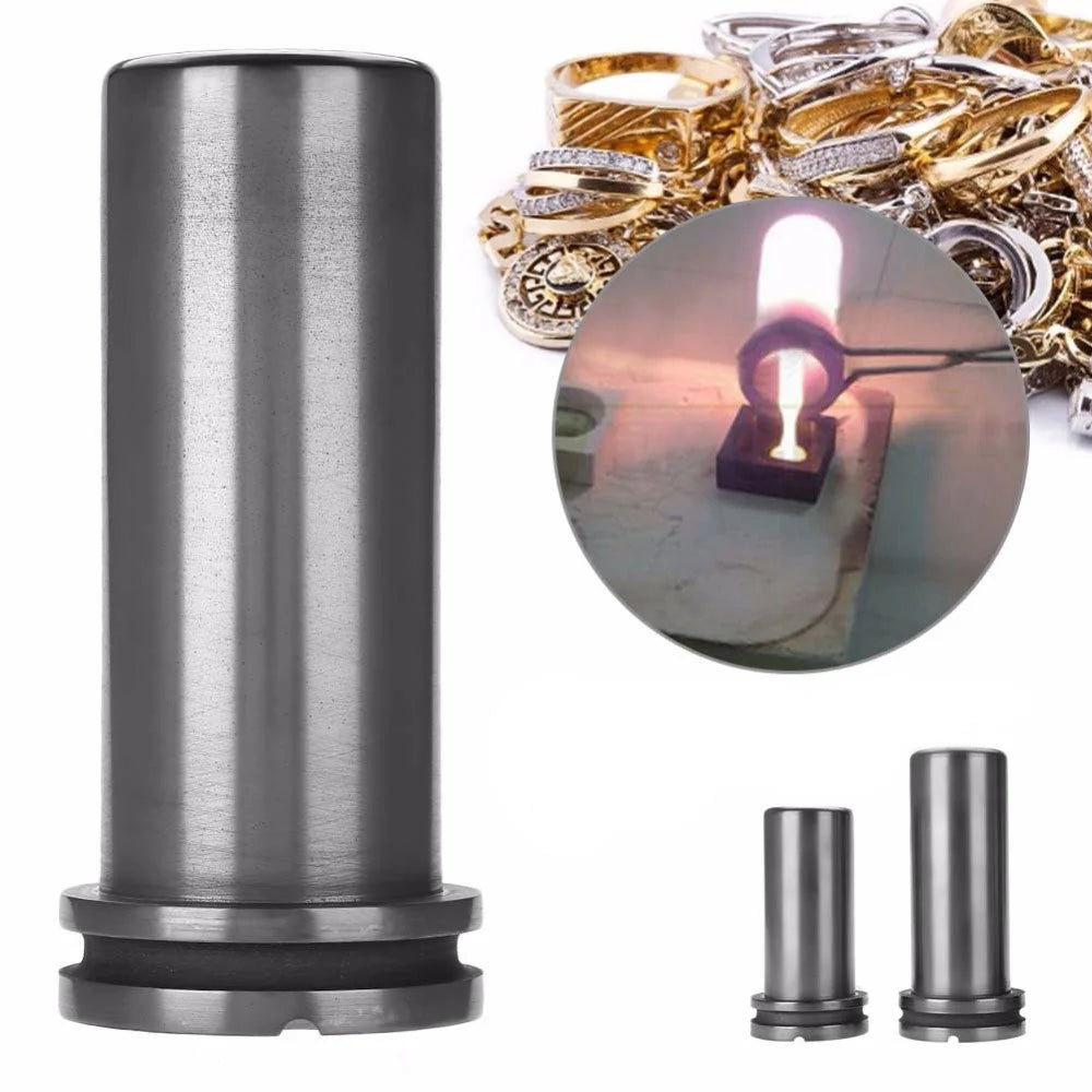 High Temperature Resistance Gold Silver Copper Aluminum Melting Furnace Accessories 1KG/2KG/3KG High Purity Graphite Crucible