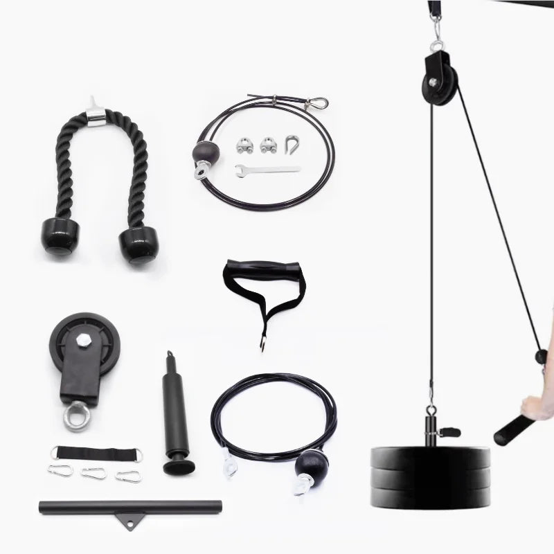 Fitness Rope for Lifting Triceps Machine Workout Home Gym Cable Pulley System Gym