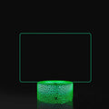 Creative 3D Night Light Message Board Cute Girl Bedroom Sleeping Lamp with Soft Light Mini Desk Lamp AAA Battery Power Supply