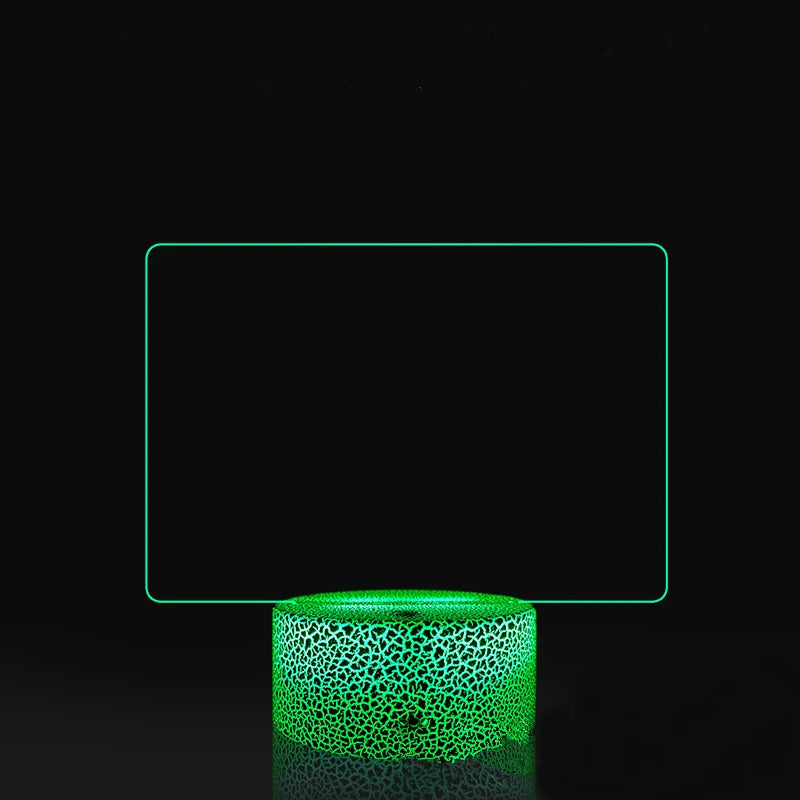 Creative 3D Night Light Message Board Cute Girl Bedroom Sleeping Lamp with Soft Light Mini Desk Lamp AAA Battery Power Supply