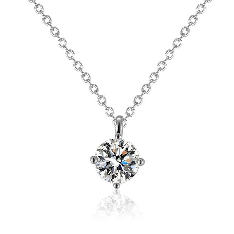 S925 Sterling Silver Premium Pendant Necklace Moissanite Stone 925 Silver Fashionable Jewelry Weddings Parties