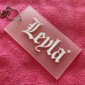 High Thickness Embossed logo Transparent Rubber Hangtagconvex logo Clothing Rubber hang Tag With Ballchain String