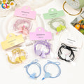QIYUE Sports Hair Ties High Elastic Hair Bands Durable Rubber Band Badminton Racket Head Ties Women's Hair Accessories