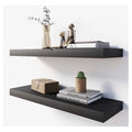 Natural Black Home Decoration Wall Shelf Storage and Storage Wood Shelves Floating CNLF