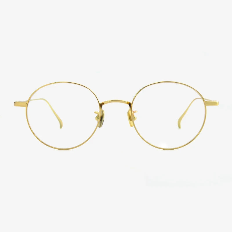 Retro Style Design Pure Titanium Glasses Frame Customized High-quality Metallic Titanium Titanium Eyeglasses Frames