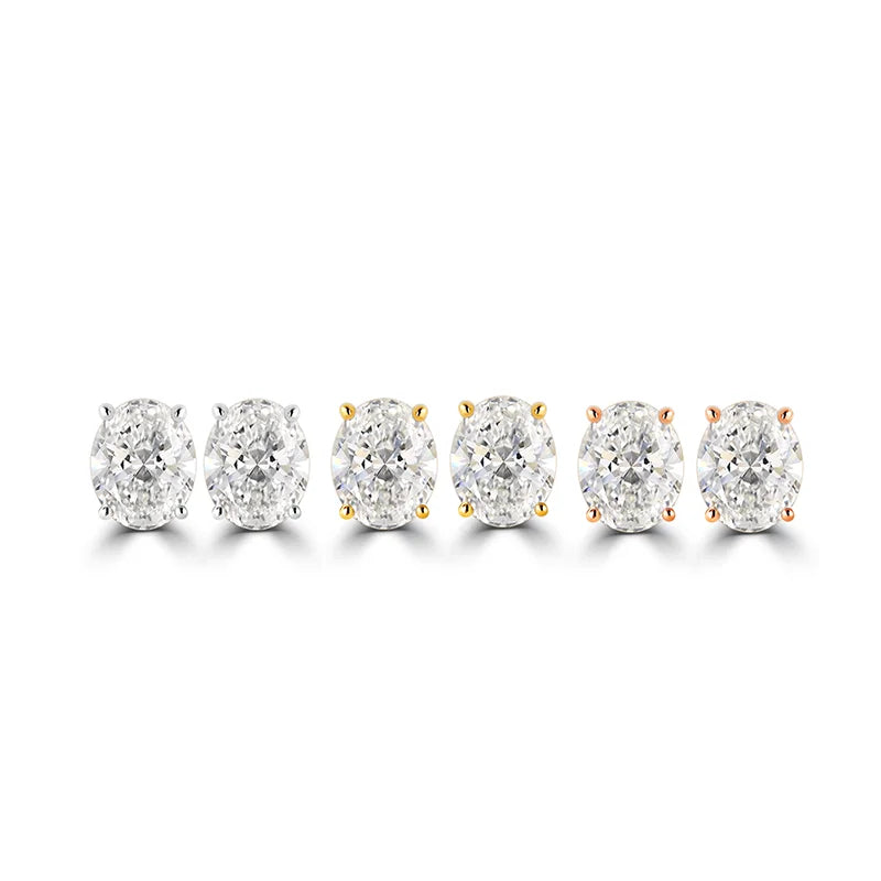 14K Gold Earring Each Diamond 1ct Fine Jewelry Stud Loose DEF VS VVS IGI Certificate Lab Grow Diamond Earring Jewelry