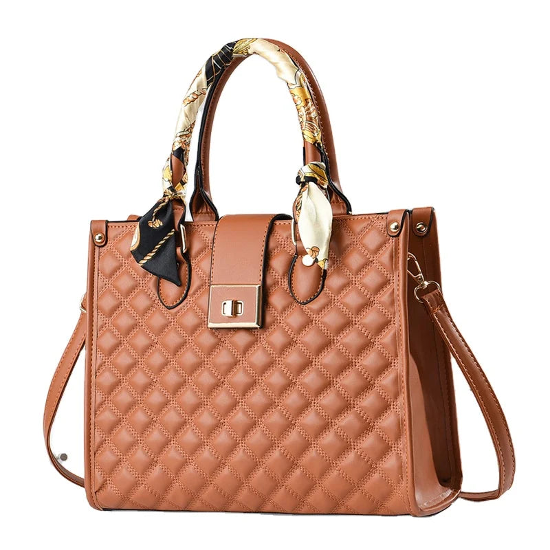 Solid Color New Elegant and Simple Retro Versatile Fashionable and Atmospheric Casual Ladies Hand Bags
