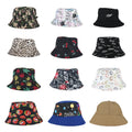 Kimtex Custom Logo Reversible Colorful Sun Protection Fisherman Hats  Double Side Bucket Hats