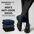 Bioserica Era Men Dress Socks Cotton Deodorant 15days No Washing Custom Socks Business Socks Anti Odor