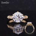 Hot Special Sale Round Brilliant Cut 2ct Cvd Hpht Lab Diamond Man Made 10k 14k Gold Ring with IGI Certificate Fine Jewelry MegaBDM