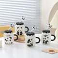 Wholesale Fashion Gifts Cartoon Cute Creative Panda Ceramic Mug for Girls