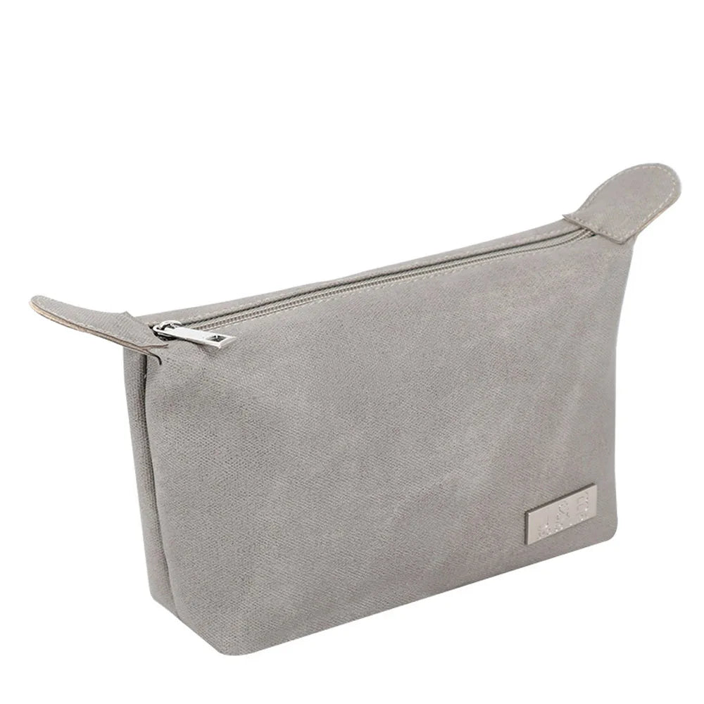 Vintage PU Leather Zipper Pouch Bag for Men-Custom Logo Makeup & for Storage Gift