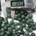 13Mm Old Oil Green Beads Jade Jadeite Diy Loose Beads Myanmar Grade a Oil Green Beads
