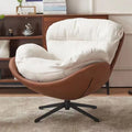 Italian Luxury Swivel Chair Single Rotating Recliner Casual Accessible Features Home Living Room Balcony Study Bar Modern Metal