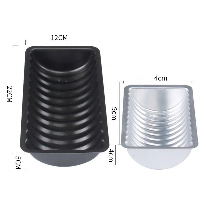 Aluminum Alloy Half Cylind Cake Mold Wheel Cake Molds Anode DIY Baking Tins Mold