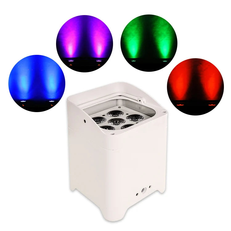 Mini Wireless Rf Rgbw Battery up Lighting Backdrop Event Center Wedding Up-lighting 6*18W Led Par Lights