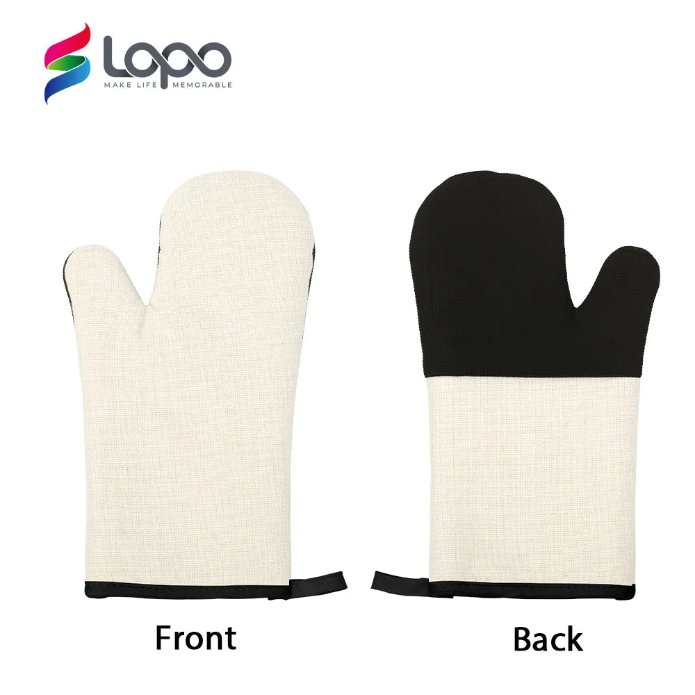 Factory Manufacturer Kitchen Baking Linen Blanks Dye Sublimation Oven Mitts