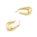 Winter Women Fashion Factory Price Gold Plated Silver Big Hoop Earrings Women