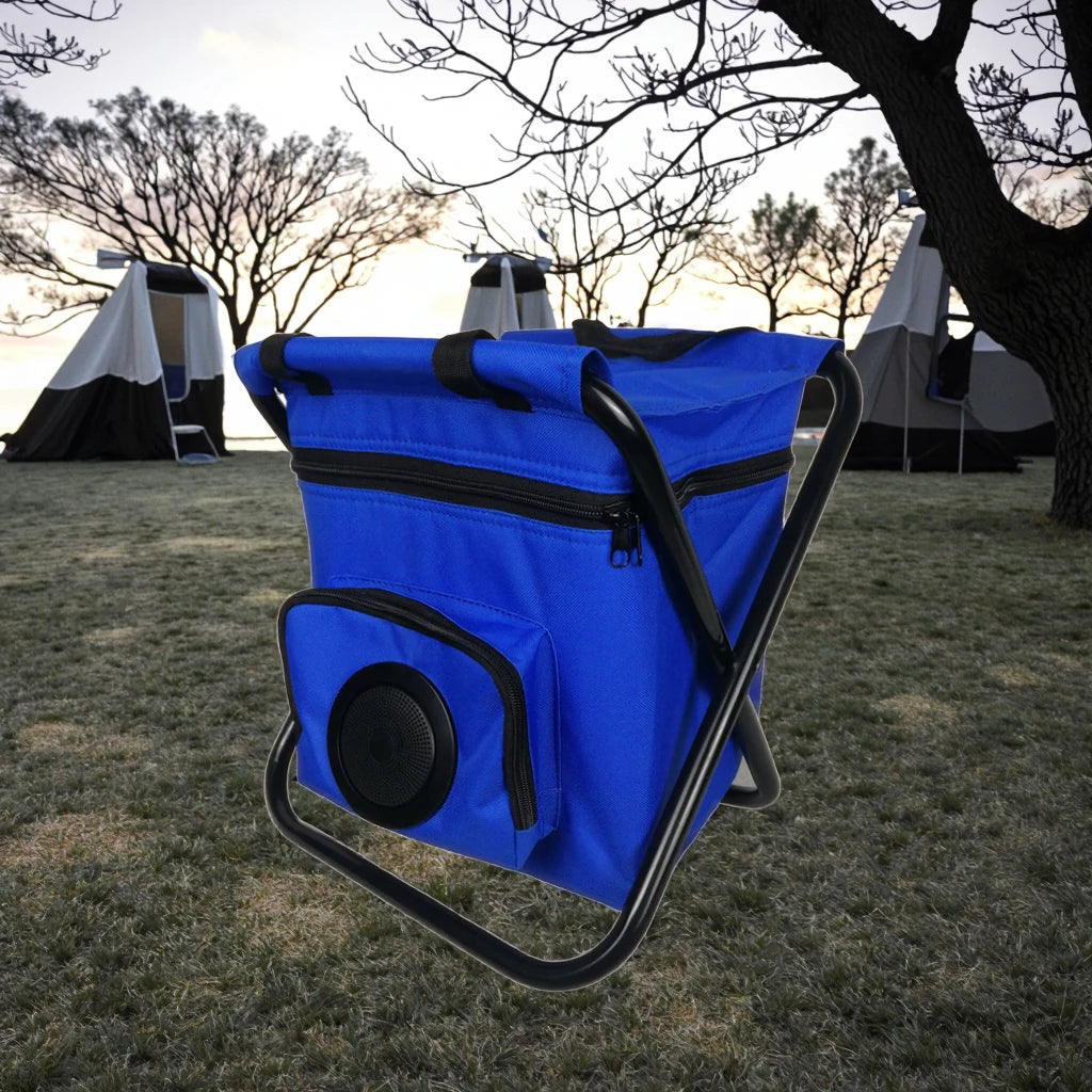 TR-Folding Cooler Bag Fishing/hiking Wholesale Keep Food Chair Lunch Camping Stool with Speakersgood Speakers Without Earphones