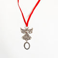 RubySub Elegant Angel Wings Design Sublimation Blanks for Christmas Tree Ornaments Oval Pendant for Christmas Decorations