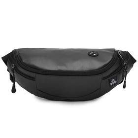 Korean Messenger Shoulder Sling Bag Waterproof Pu Leather Casual Sports Boy Chest Bag Leisure Men Waist Bag