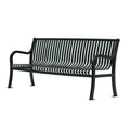 Outdoor Furniture Classic Easy Metal Bench Public Park Comfortable Steel Bench Seating Garden Patio Seat Benches for Outside
