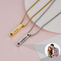 Duoying Personalized Spotify Music Picutre Necklace  Photo Custom  Projection Necklace For Memeory