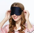 Natural Silk Eye Mask for Sleeping Super Smooth Silk Sleeping Mask for Women and Men-Fully Adjustable Strap