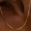 EManco Stainless Steel Collarbone Chain Fashion New Men's Titanium Steel Box Chain Necklace Does Not Lose Color Waterproof