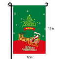 Custom Design Logo Happy Christmas New Year Decorative Sublimation Christmas Garden Flag