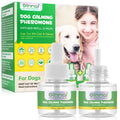 Oimmal 2 Pack 48ml Dog Calming Pheromone Diffuser Refill for Relieve Separation Anxiety Stress Barking and Chewing