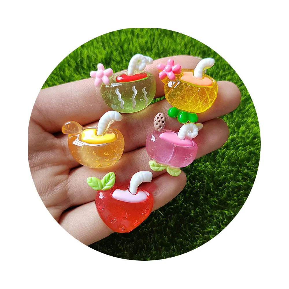 Wholesale Clear Juice Luminous Charms Sticker Scrapbook Resin Beads Bulk Pricing for Retailers