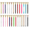 Custom logo Pen Personalized Ball Pen Diamond Crystal Metal Ballpoint Pens