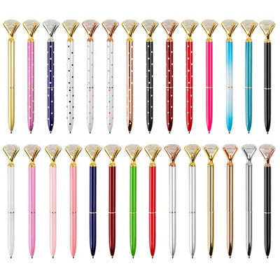 Multicolor Gift Gel Pen Wholesale Custom Diamond Crystal Stylus Pen Advertising Metal Ballpoint Pens with Custom logo